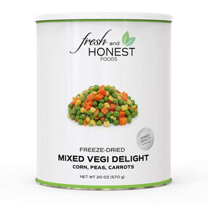 Mixed Vegetables   Peas, Carrots, Corn - Carolina Readiness, dooms day prepper supplies online