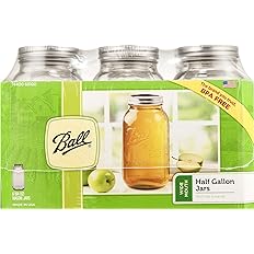 Ball Jars Wide Mouth 1/2 Gallon