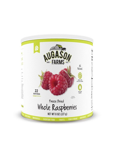Freeze Dried Whole Raspberries - Carolina Readiness, dooms day prepper supplies online