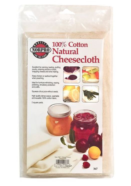 Natural Cheese Cloth, 2 Sq. Yards - Carolina Readiness
