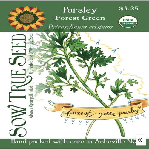 Parsley Seeds - Forest Green, ORGANIC