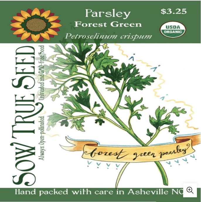 Parsley Seeds - Forest Green, ORGANIC
