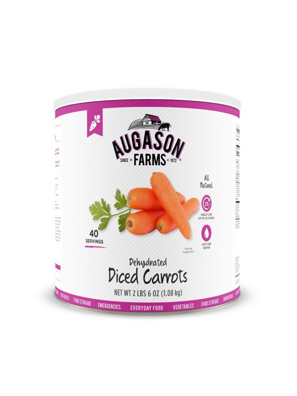 Carrots -Diced - Carolina Readiness, dooms day prepper supplies online