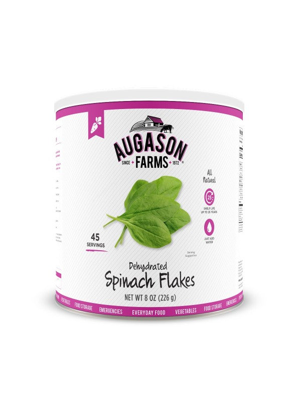Spinach Flakes - Carolina Readiness, dooms day prepper supplies online