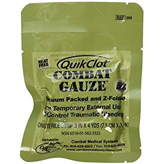 Combat Gauze - QuikClot - Carolina Readiness, dooms day prepper supplies online