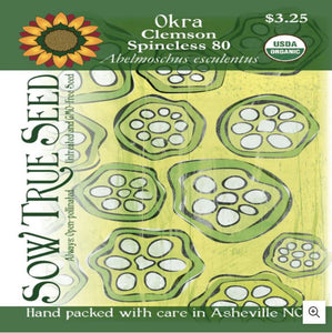 Okra Seeds - Clemson Spineless 80