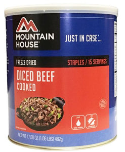 Beef -Diced - Carolina Readiness, dooms day prepper supplies online