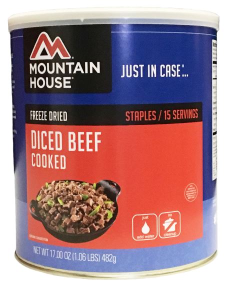 Beef -Diced - Carolina Readiness, dooms day prepper supplies online