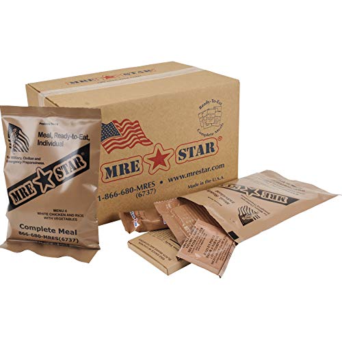 MRE Star Full Case of 12 Individual Meals, Each With Heater – Carolina  Readiness